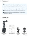 TELESIN Motorcycle Bicycle Rail Mount Clamp With 360 Degree Ball Mount For GoPro, Phone, Action Cameras. 