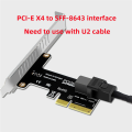 Plastic Pcie Expansion Riser Card U.2 Port Card for Nvme SSD Converter Hard Disk Expansion Card for Desktop. 