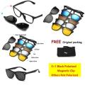 5 In 1 Multi Use Polarized Magnetic Sunglass. 