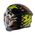 MT Targo Pro Crazy Dog G3 Gloss Fluor Yellow Full Face Motorcycle Helmet By Moto World Nepal. 