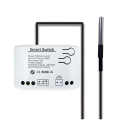 ARELENE Tuya Smart Zigbee Switch with Temperature Sensor Passive Dry Contact Zigbee Relay Work with Home Assistant DC 7-32V. 