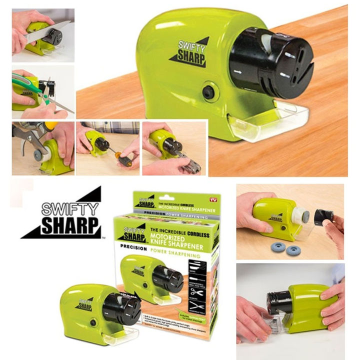 Motorized Knife Sharpner Power Sharpening Easy to use Cordless Knives Precision Tools Scissors
