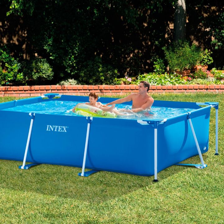 Intex%20Metal%20Frame%20Rectangle%20Pool%20Set%208.5Feet%20Leanth%20-%20Image%203