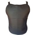 Black Solid Chest Guard For Bike Riding. 