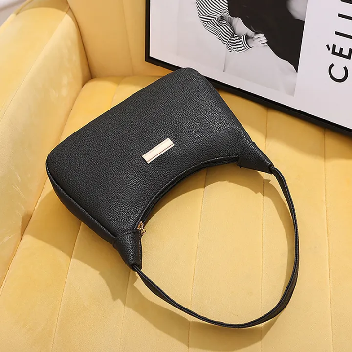 Lichee%20Leather%20Women%20Shoulder%20Bag%20Retro%20Solid%20Color%20Hobos%20Handbags%20Leisure%20Underarm%20Armpit%20Bag%20Fashion%20Exquisite%20Shopping%20Bag%20Cologo%20-%20Image%202