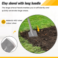 Clay Spade,19.6x4.3 Inch SDS-Max Shank,40Cr Steel Jackhammer Bit Trenching and Digging Shovel Bit for Gravel,Freeze Soil. 