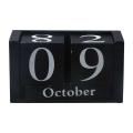 Simple MDF Wooden Perpetual Calendar Pastoral Style Month Display Building Blocks Calendar Eternal Blocks Perpetual Calendar Cube Calendar Shop. 