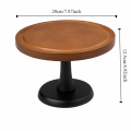 Decorative 8 Inch Wooden Cake Stand High Base Household Fruit Snacks Storage Tray Circular Shape Dessert Pastry Display Stand Party. 