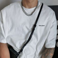 【Fashion-forward】Iriya Double-layer Magnetic Necklace Men's Keep Going Cold Style Hip Hop Original Clavicle Not Falling. 