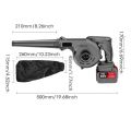 Handheld 2 In1 Electric Air Blower 1400W Power 688Vf Battery Blowing Dust Collector Blowing Suction Dust Collecting Cordless Vacuum Cleaner Garage Use. 