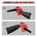 Electric Handheld Air Blower Vacuum Cleaner - 220V, 700W | 2-in-1 Blower & Vacuum for Cleaning Dust, Leaves, and Small Debris. 