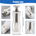 NAMUNY Toilet Seat Screws and Toilet Lid Screws Stainless Steel Top Fixing Hinges Screws, for Toilet Seat Replacement Parts. 