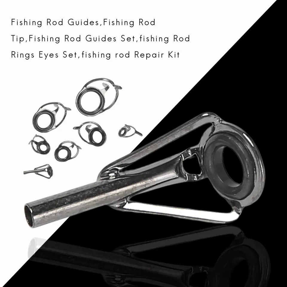 Honbay 7Pcs Set Mixed Sizes Fishing Od Eyes Guides Line Rings Repair Kit Asinukgghjhg2161