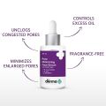 The Derma Co Pore Minimizing Face Serum with 4% Niacinamide, 5% PHA and p-REFINYL, 30ML. 