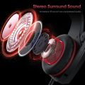 Hunterspider Wired On Ear RGB Light Gaming Headphone With Mic. 