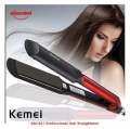 Kemei KM-531 Red/Black Flat Iron Hair Straightener. 