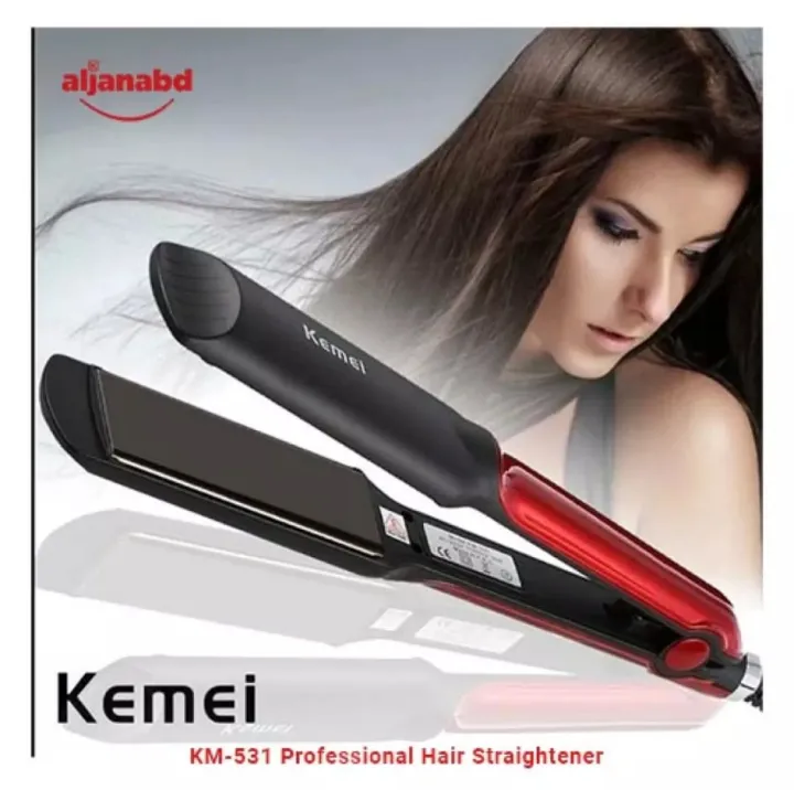 Kemei%20KM-531%20Red/Black%20Flat%20Iron%20Hair%20Straightener%20-%20Image%205