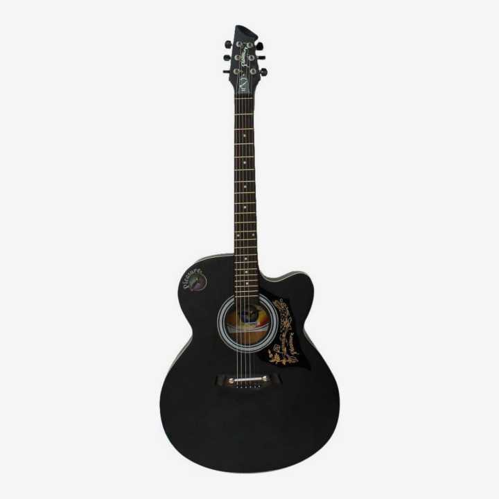 Pleasure Matte Black Venus Guitar With Free Guitar Bag And Guitar Picks