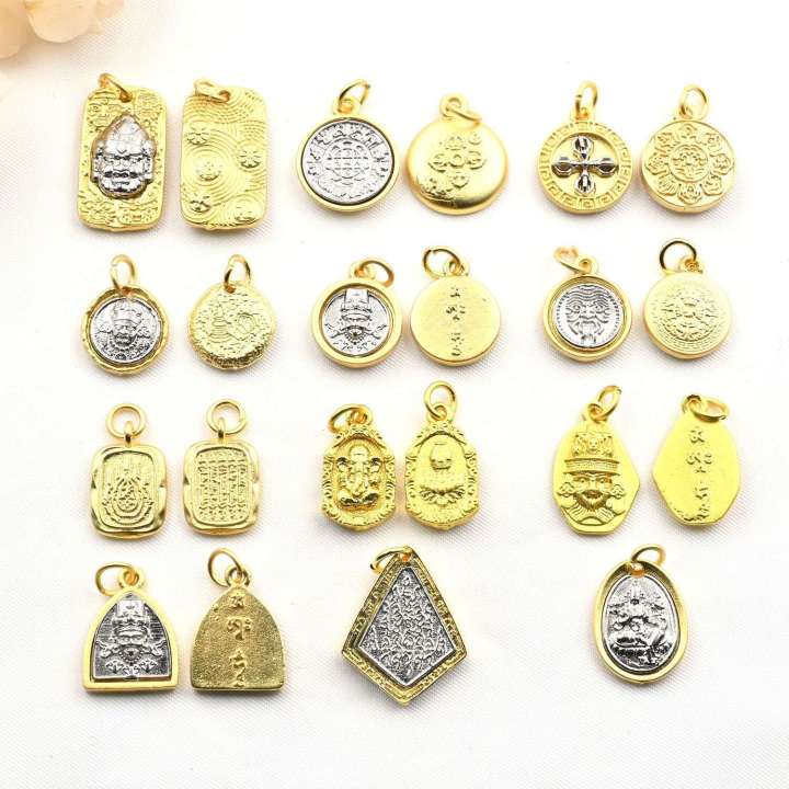 Ancient%20Gold%20Zaki%20Ram%20Yellow%20God%20of%20Wealth%20Shaka%20Vra%20Sutra%20Six-Word%20Mantra%20Bracelet%20Jewelry%20Pendant%20-%20Image%205