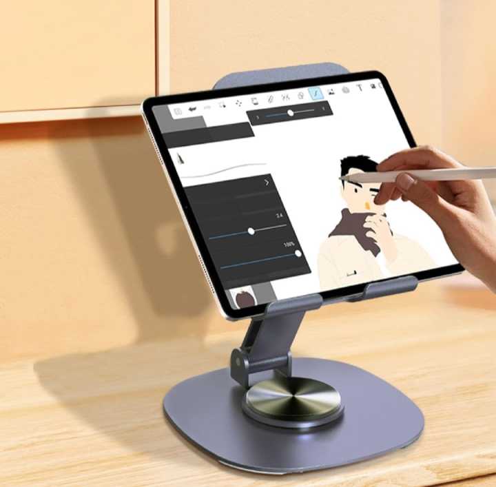 Mobile%20Phone%20stand%20for%20Desk/Bed,360%C2%B0%20Degree%20Rotating,adjustable%20Foldable%20Cell%20Phone%20Holder,Aluminum%20Office%20Desk%20Accessories%20All%20Phones%20-%20Image%205