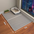 Cat litter mat double eva large cat control sand mat wear-resistant scratch-resistant washable cat toilet mat a generation of hair. 