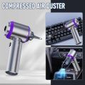 Portable High Power Car Vacuum Cleaner 4-in- 120W Wireless Vacuum Cleaner Powerful Suction Brushless Motor Portable Handheld Vacuum Car Cleaning. 
