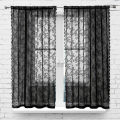 Zishfas Lace Curtain Dustproof Dining Room Bathroom Lace Sheer Curtain. 