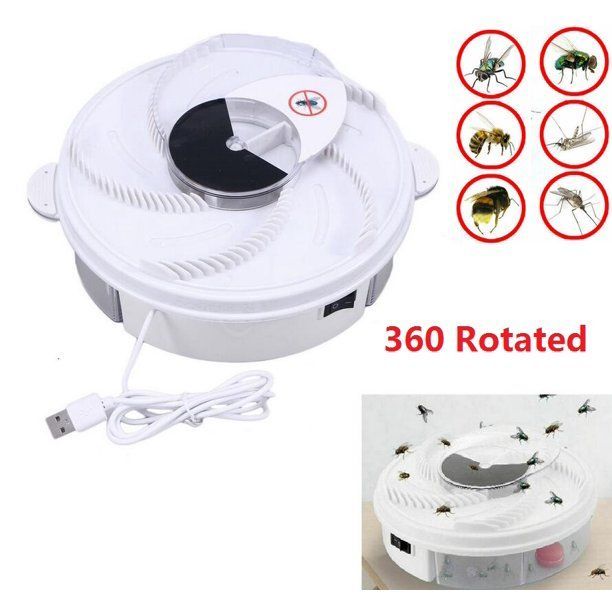 Rotating Insect Trap Automatic Rotating Electric Fly Trap Device Bugs Insect Mosquito ...