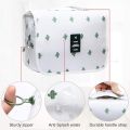 Toiletry Bag for Women Hanging Travel Bag for Toiletries Large Capacity Travelling Accessories Makeup Bags Organizer Cosmetic Bag Waterproof Bathroom Bag, Cactus White, Small, Portable Handle. 