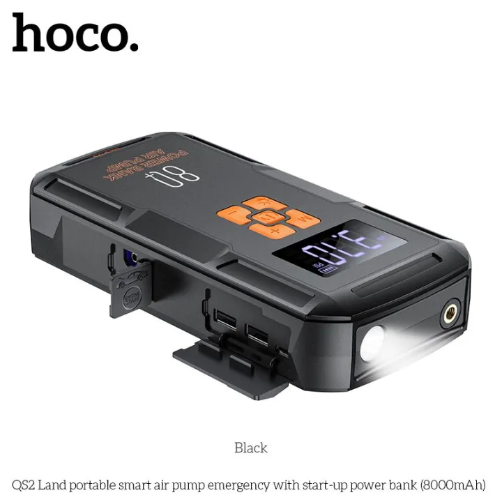HOCO%20QS2%20Land%20Portable%20Smart%20Air%20Pump%20Emergency%20With%20Start-Up%20Power%20Bank(8000mAh)%20-%20Image%204