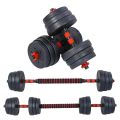 20 Kg Dumbbell With Barbell Connector Set Home Gym Equipment. 