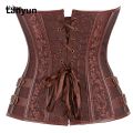 Aixuan [DUSI] Steampunk Overbust Corset Plus Size Corselets Women 【2025 Version】 Luxury Outwear Bustier Top Metal Locks Gothic Gorset ✬✫✩. 