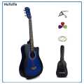 Medellin 38" Blue Burst Carbon Fiber Acoustic Guitar. 