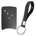 For Renault Stage Clio Logan Megane 2 3 Koleos Scenic Card Keychain Case 4 Button Car Silicone Cover Phone Number Key Chain Fit. 