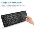 Wireless Dual ode Keyboard 2.4G/BT Wireless Connection Ergonomic Design with Touchpad Wide Compatibility. 