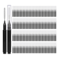 Nullmul 120pcs Interdental Brushes, Braces Brush Cleaner for Teeth Cleaning Tools Spiral Dental Brush for Efficient Oral Care A. 