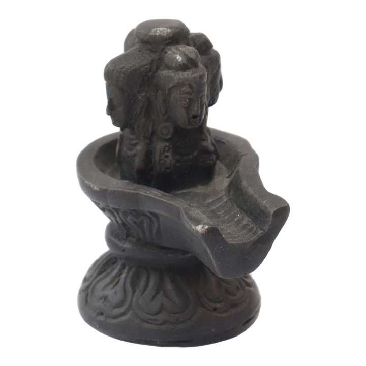 4Mukh Pashupatinath Shivling Statue / Four Face Shivling Murti Size 3" 130Gram