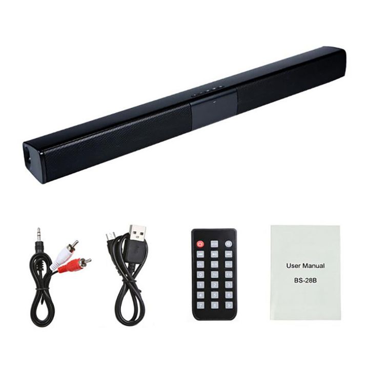 (GGBR) 20W TV Sound Bar Wired and Wireless Bluetooth Speaker Home Surround SoundBar for PC Theater TV Speaker Loudspeaker