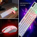 CADEVE 9122 Rainbow Backlit Waterproof Multimedia Mechanical Gaming Keyboard And Mouse. 