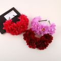 Mori Girl Handmade Women Flowers Headband Braided Wreath Artificial Flower Peony Flower Crown Elegant Design Wedding Hair Accessories Party. 