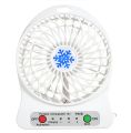 Mini Portable Fan Rechargeable Air Cooler 3 Modes Speed LED Lighting Function Desktop Fan. 