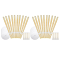 20 Pcs Beeswax Natural Ear Candles Wax Removal, Ear Wax Candles for Ear Candling Ear Clean Candle Earwax Cleaning Kit Easy Install Easy to Use. 