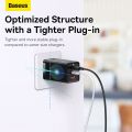 Baseus 65W GaN5 Pro Charger Quick Charge 4.0 3.0 Type C PD USB Charger Portable Fast Charger For Laptop Tablet Phone. 