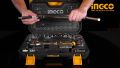 Ingco 25 Piece Socket Set Heavy Tool Box. 