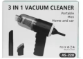Wireless Handheld Car Vacuum Cleaner, Portable Mini USB Rechargeable Cordless Vacuum for Car Interior, Keyboard and Home Cleaning, Black. 