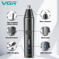 HOT Original VGR Ear Eyebrow Nose Hair Trimmer Electric Beard Grooming For Facial Body Stubble Trimmer For Men Rechargeable Kit. 
