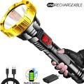 Super Bright Led Tactical Flashlight Long Range Torch USB Rechargeable. 
