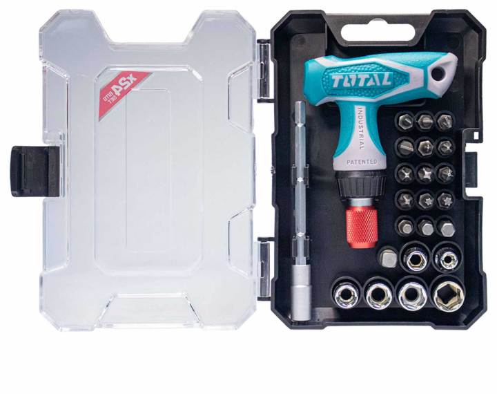TOTAL Brand New TACSD30186 24 Pcs T-handle Wrench Screwdriver Set
