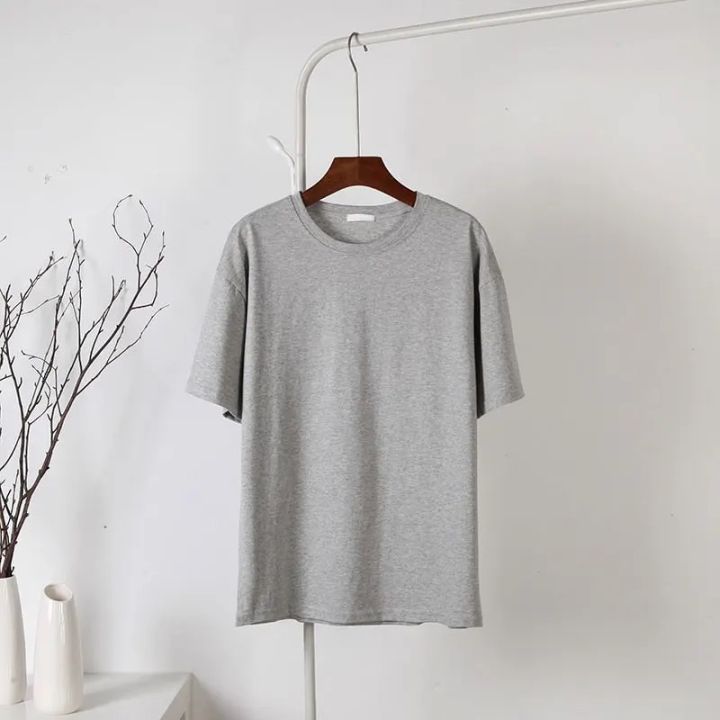 Casual%20Round%20Neck%20Short%20Sleeve%20Cotton%20T-Shirt%20for%20Men%20-%20Solid%20Color%20Summer%20Top%20-%20Image%204