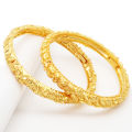 Gold Plated Panchadhatu Free Size Chura For Women(Bundle of 2). 